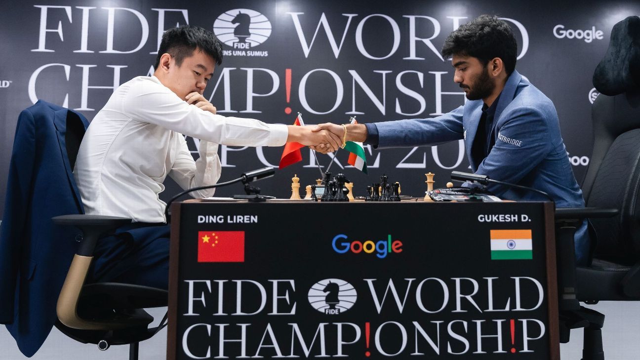 Chess World Championship Ding Liren lets Gukesh off the hook as game 6