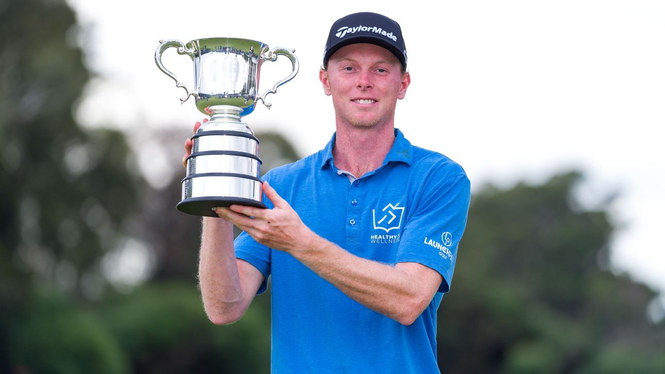 American Johnston pulls away to win Aussie Open