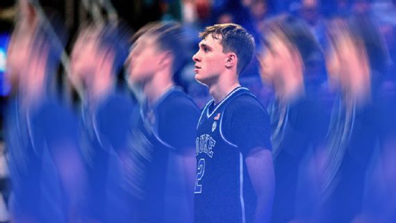 Cooper Flagg NBA Draft: Scouting Report & Rankings Cooper Flagg on the court during a Duke Blue Devils game.