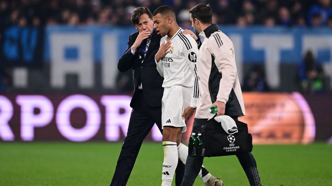 Real Madrid: Mbappé estará 10 días de baja por lesión en el muslo - ESPN