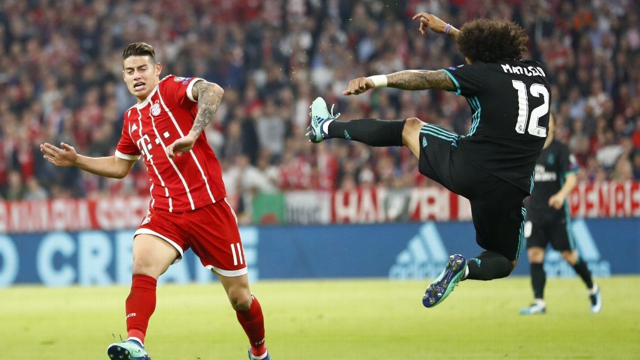 James Rodríguez vuelve a enfrentar al Real Madrid Así le fue en cancha ESPN