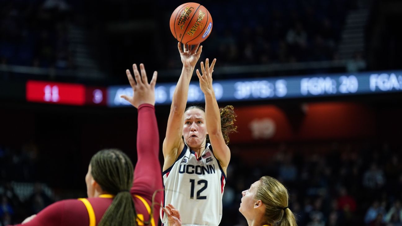 UConn wows with program-record 20 3s in win