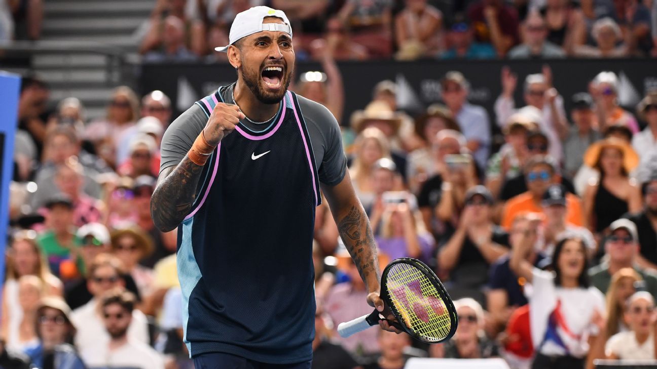 Kyrgios named to Australia's Davis Cup team