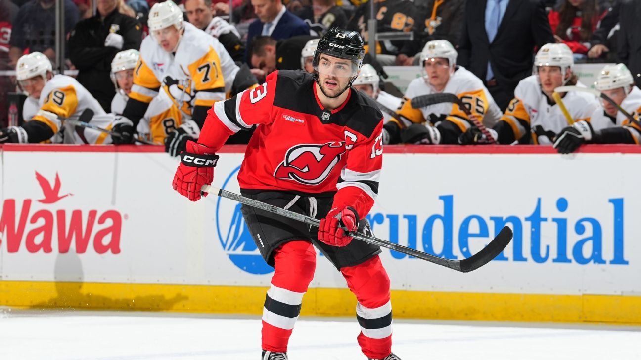 Devils put captain Hischier on IR, recall D Nemec