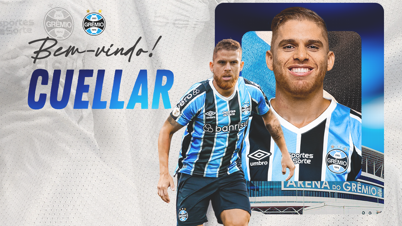 Grêmio oficializa Cuéllar como segundo reforço para a temporada de 2022