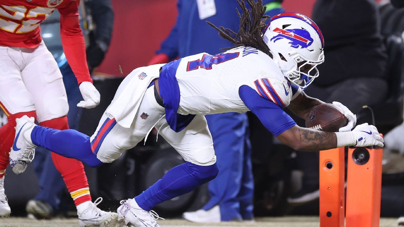 Chiefs, Bills go back-and-forth early in AFC title game