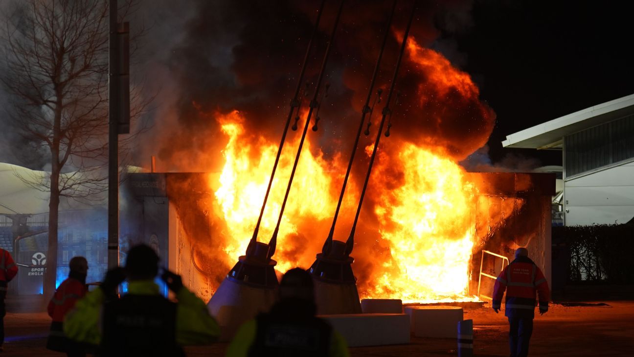 Fire extinguished outside Man City's stadium