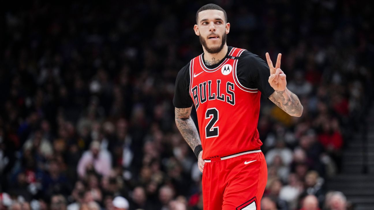 A bola Lonzo de Los Bulls sai, mas não sai para a temporada