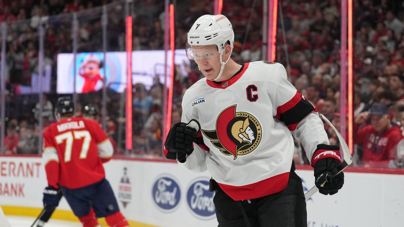 'Everything you want in a hockey player': How Brady Tkachuk is leading Senators' playoff charge