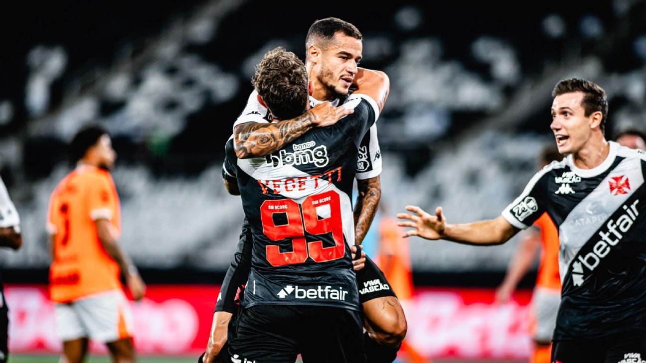 Coutinho anota golaço, Vasco vence Nova Iguaçu sem sustos e avança na Copa do Brasil