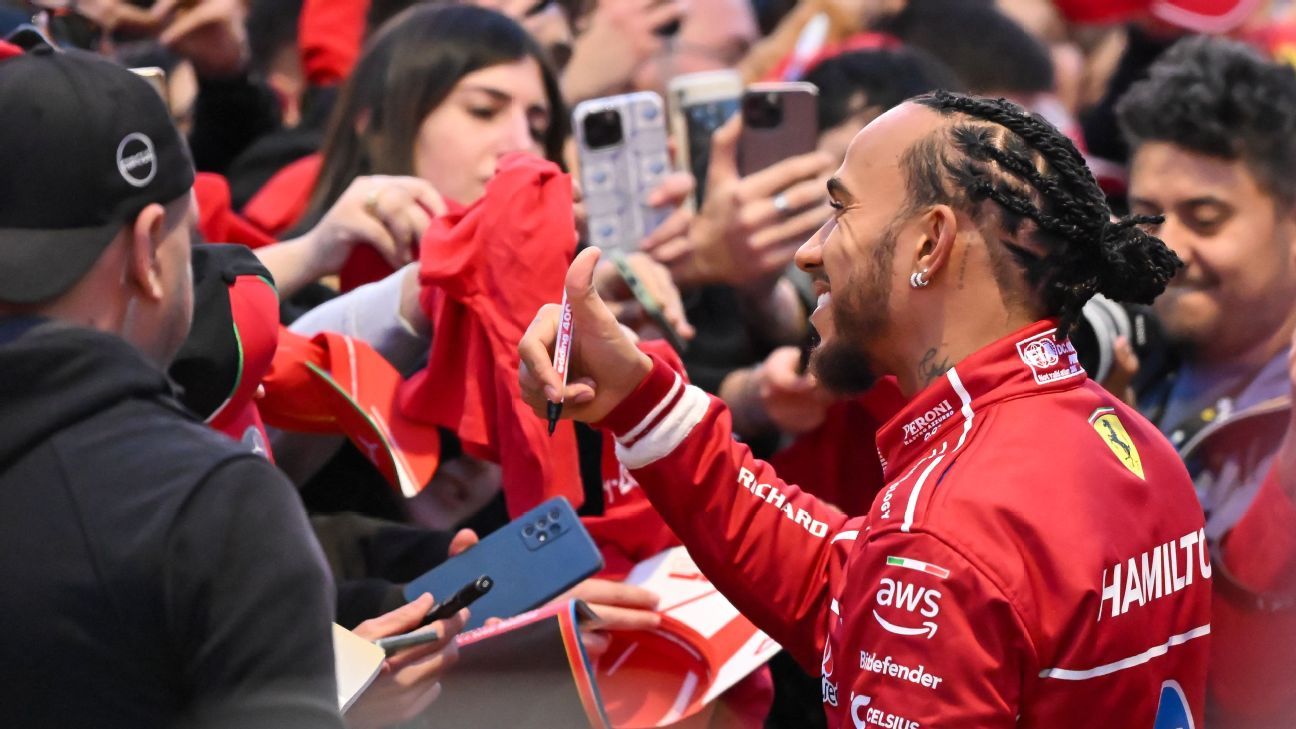 Lewis Hamilton and Charles Leclerc: A Star-Studded Welcome by Ferrari Fans in Milan!