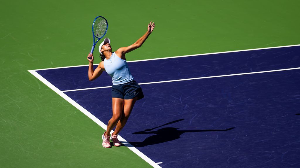 New champ Keys cruises in 1st Indian Wells match