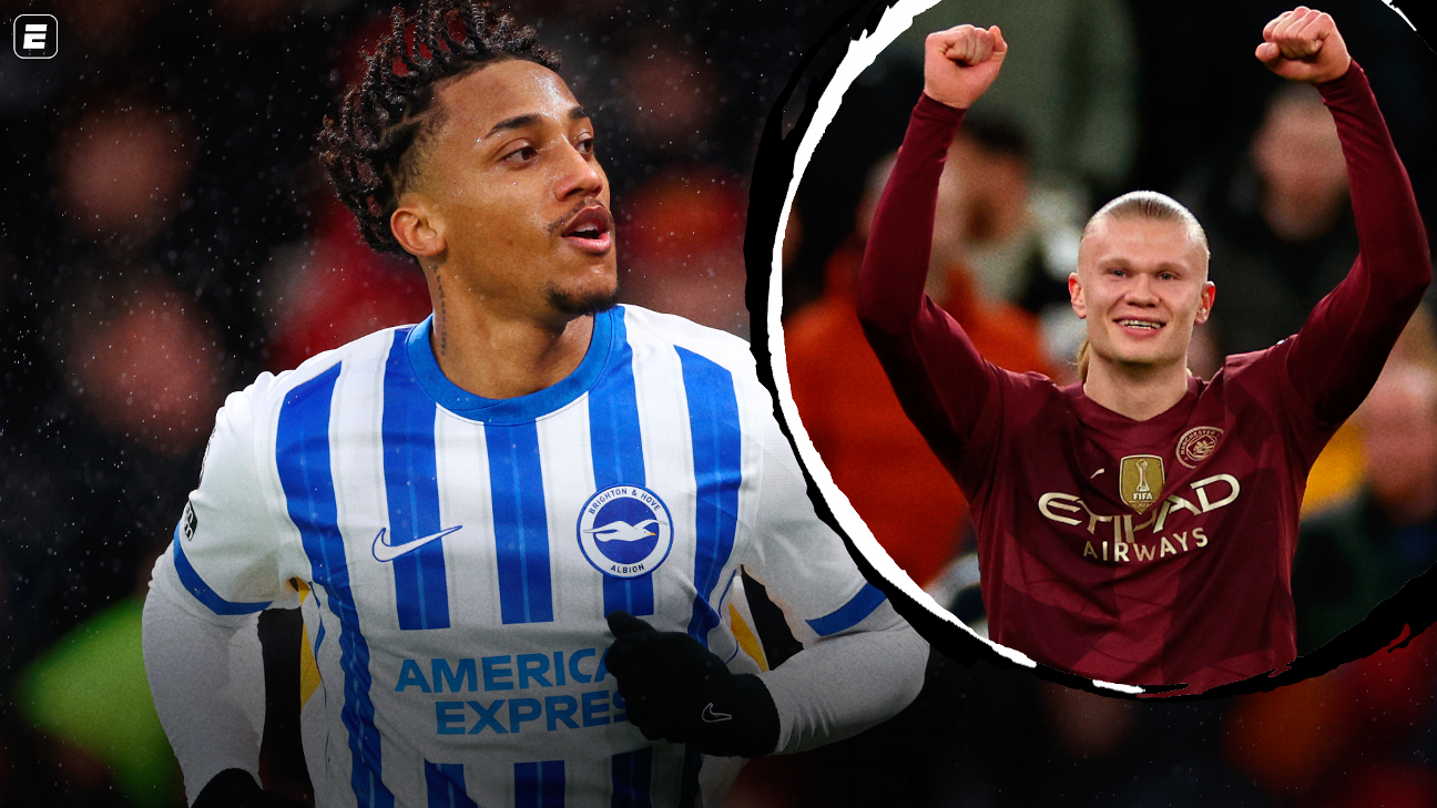 De volta à seleção, João Pedro defende marca em Manchester City x Brighton que nem Haaland possui