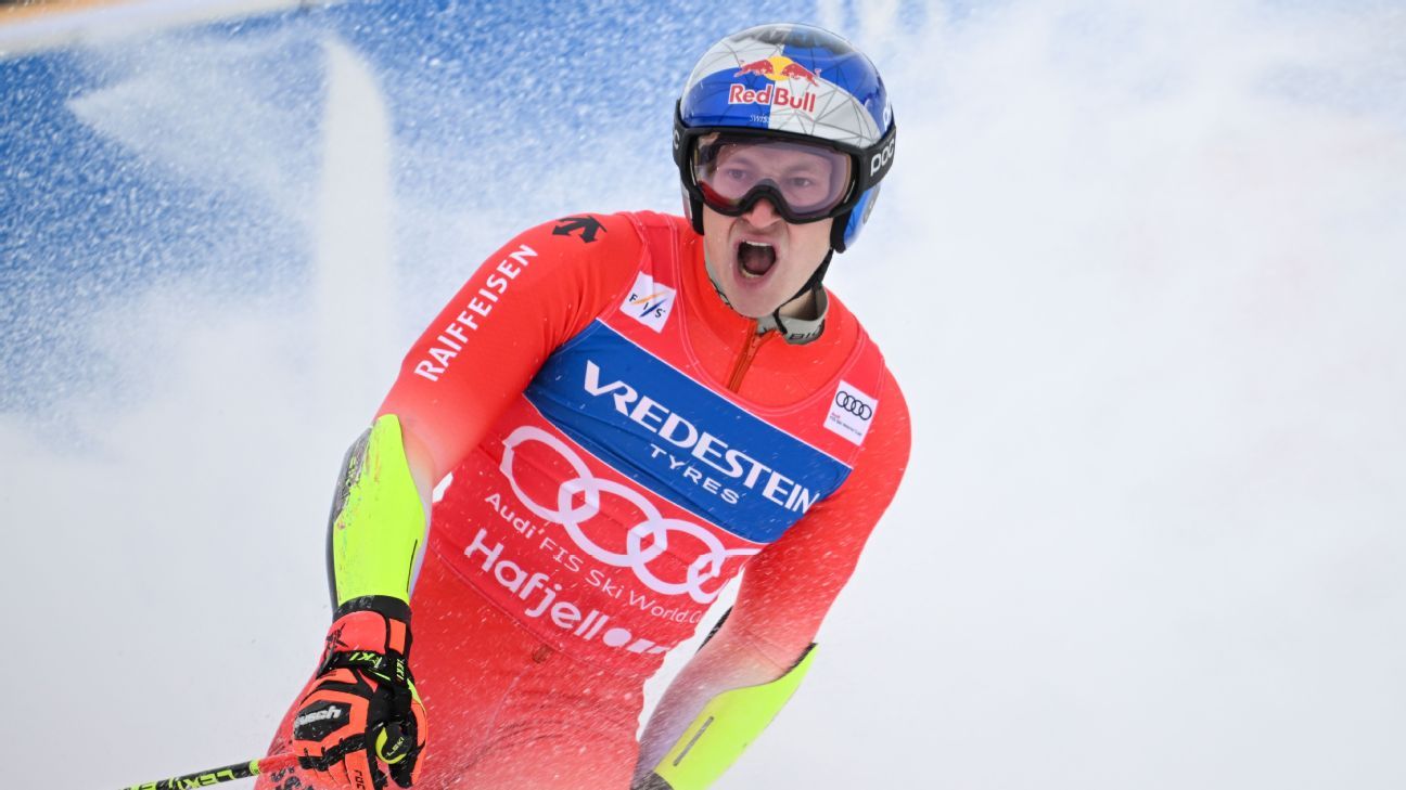 Swiss ski star Odermatt secures overall, GS titles