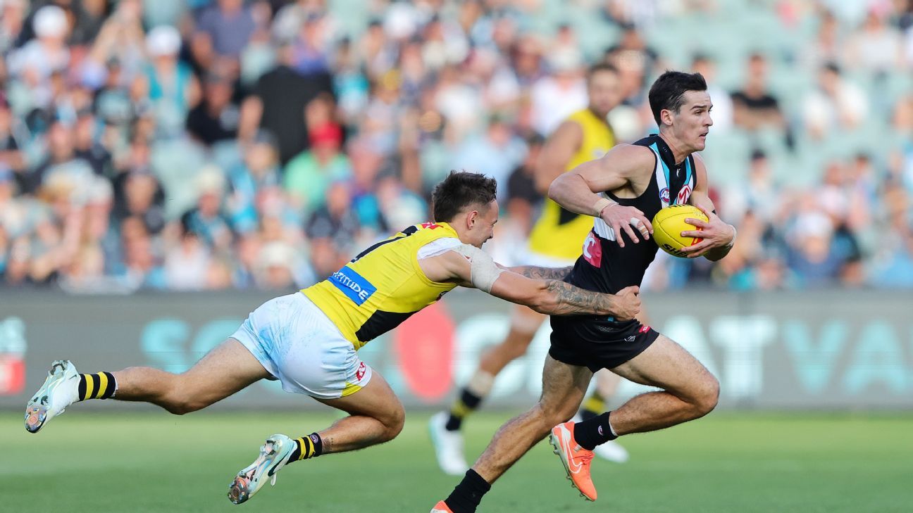 Rozee stars as Port Adelaide thrash lacklustre Richmond