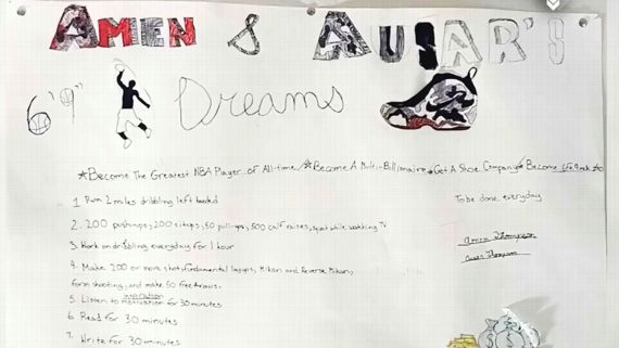 Amen and Ausar Thompson vision board