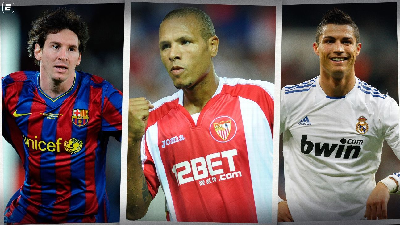 Messi, CR7? Luis Fabiano diz quem de Barcelona e Real Madrid dava mais trabalho e aposta em próximo Bola de Ouro: 'Talento nato'