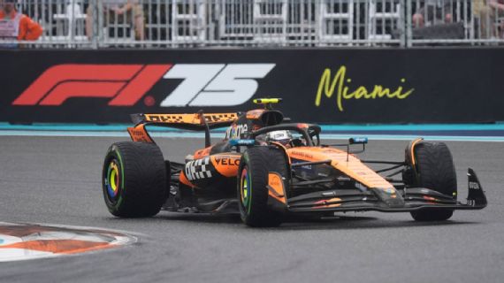 Norris Wins Miami Sprint; Verstappen & Antonelli Struggle Lando Norris and Oscar Piastri celebrate McLaren's 1-2 finish in the Miami Sprint.