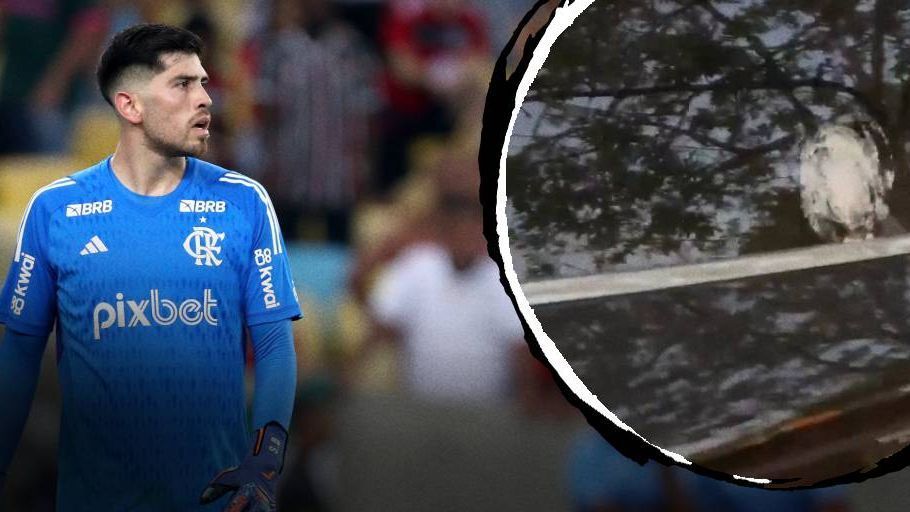 Como ficou carro de Rossi, do Fla, após tiros