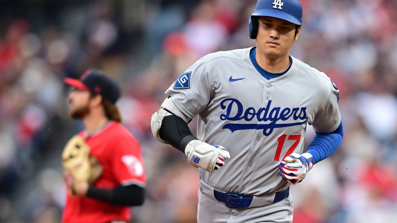 Ohtani 3rd Dodger ever to hit 20 HRs in 55 games