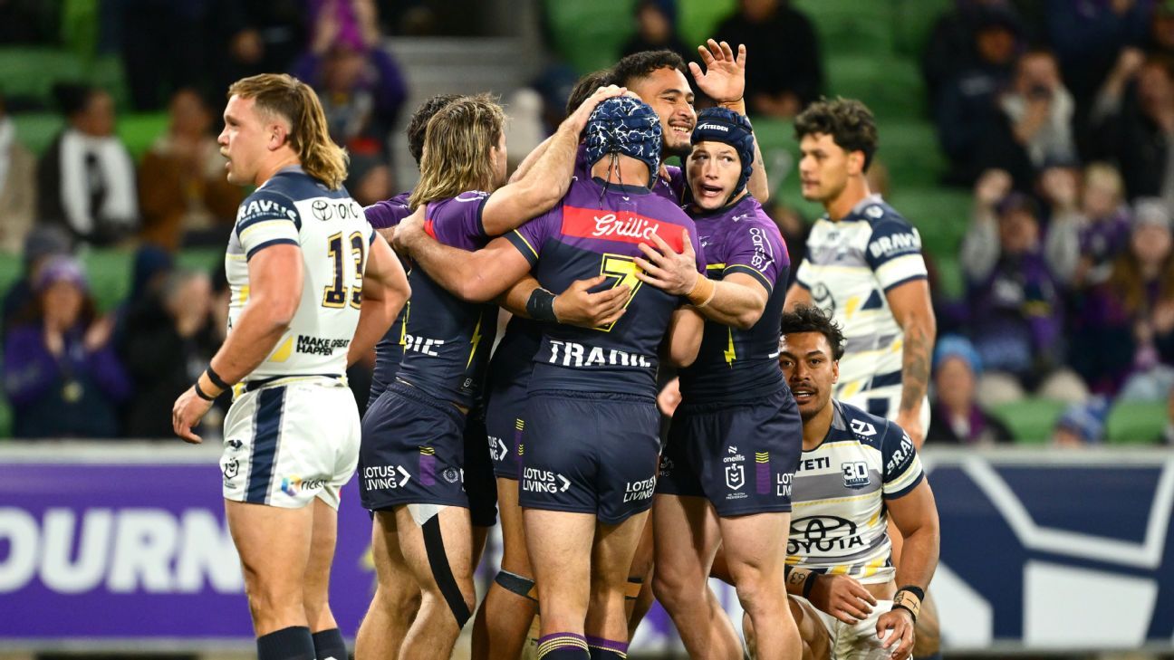 Halfback Hughes runs amok as Storm thump Cowboys