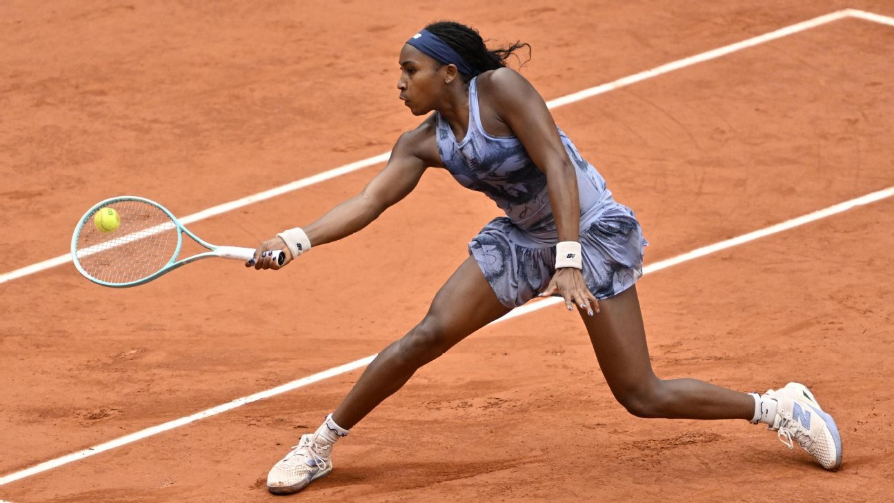 Coco Gauff celebra su victoria en Roland Garros