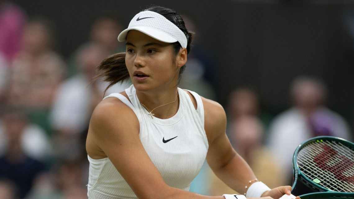 Emma Raducanu at Wimbledon