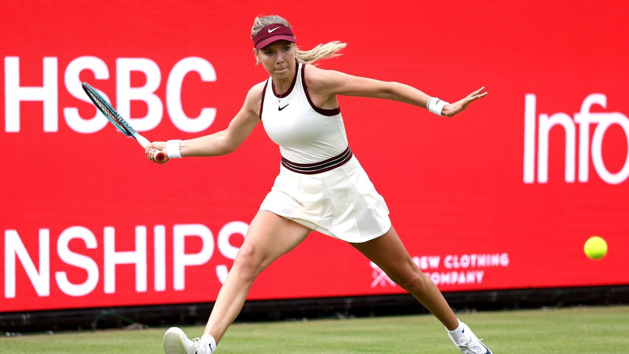 Queen's Club 2025: Katie Boulter into second round after hard-fought win