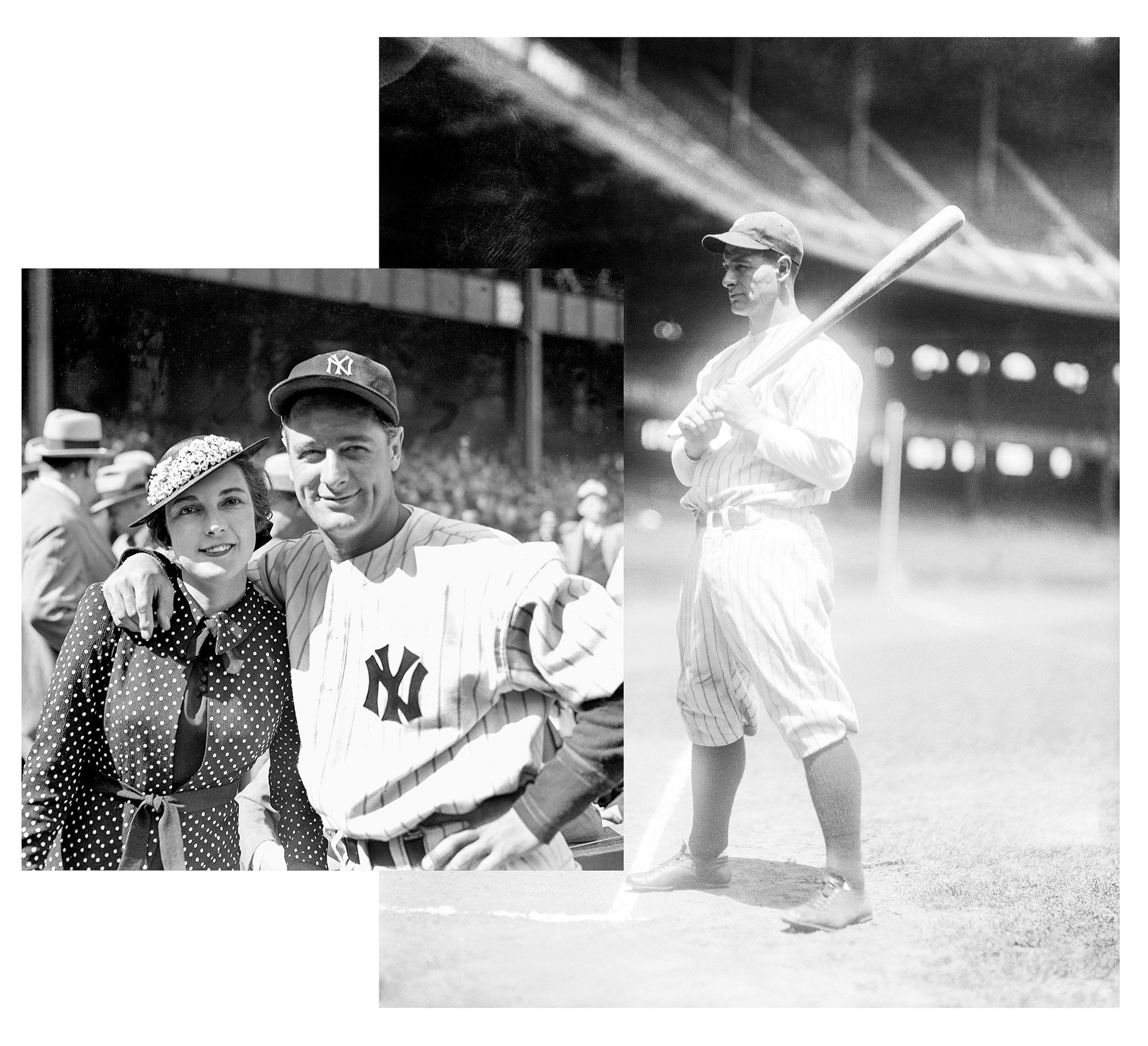 Lou Gehrig y su esposa Eleanor.