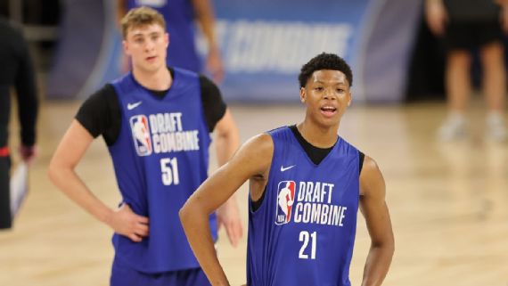 Ace Bailey and Cooper Flagg at NBA draft combine