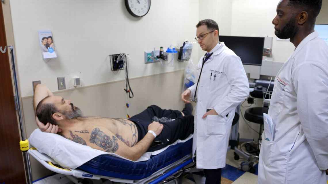 Скот Поллард в больнице перед операцией