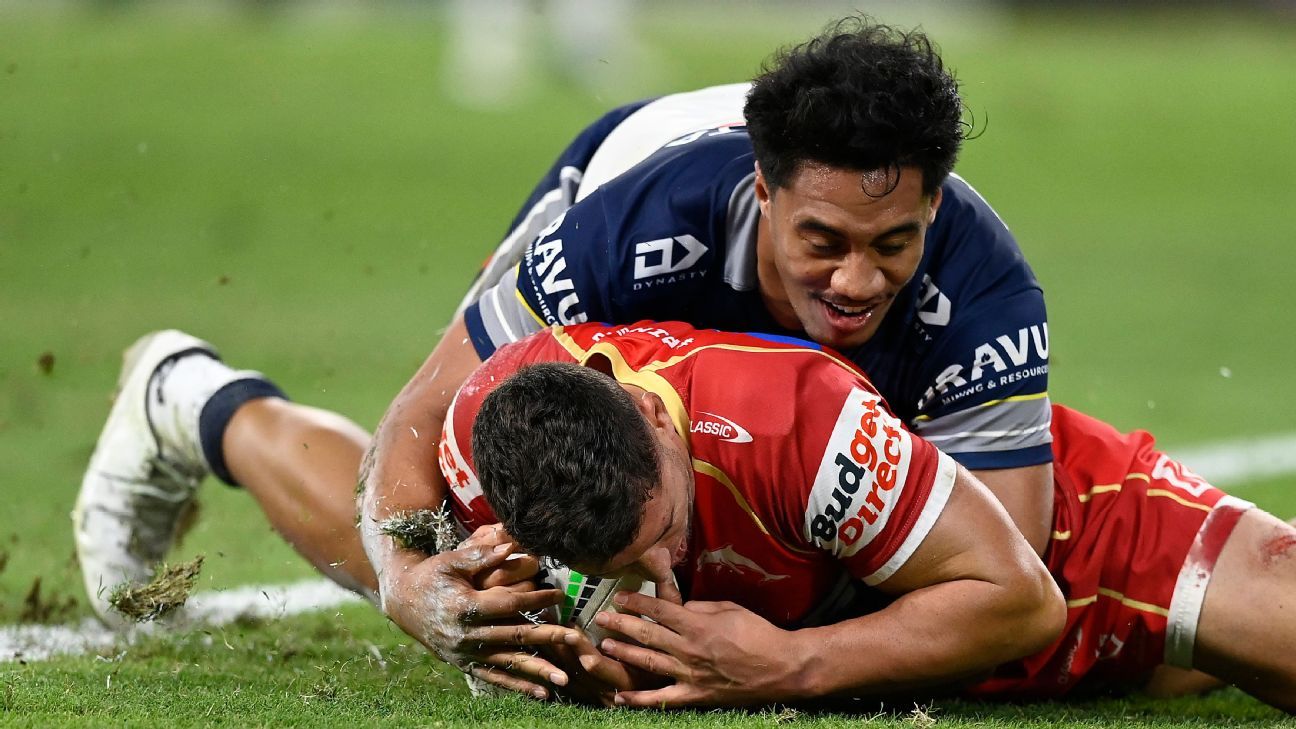 Bostock's four tries fire Dolphins to destroy Cowboys
