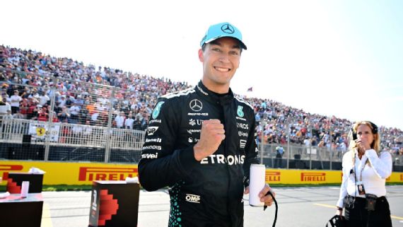 Russell Takes Pole at Canadian GP Russell Takes Pole at Canadian GP