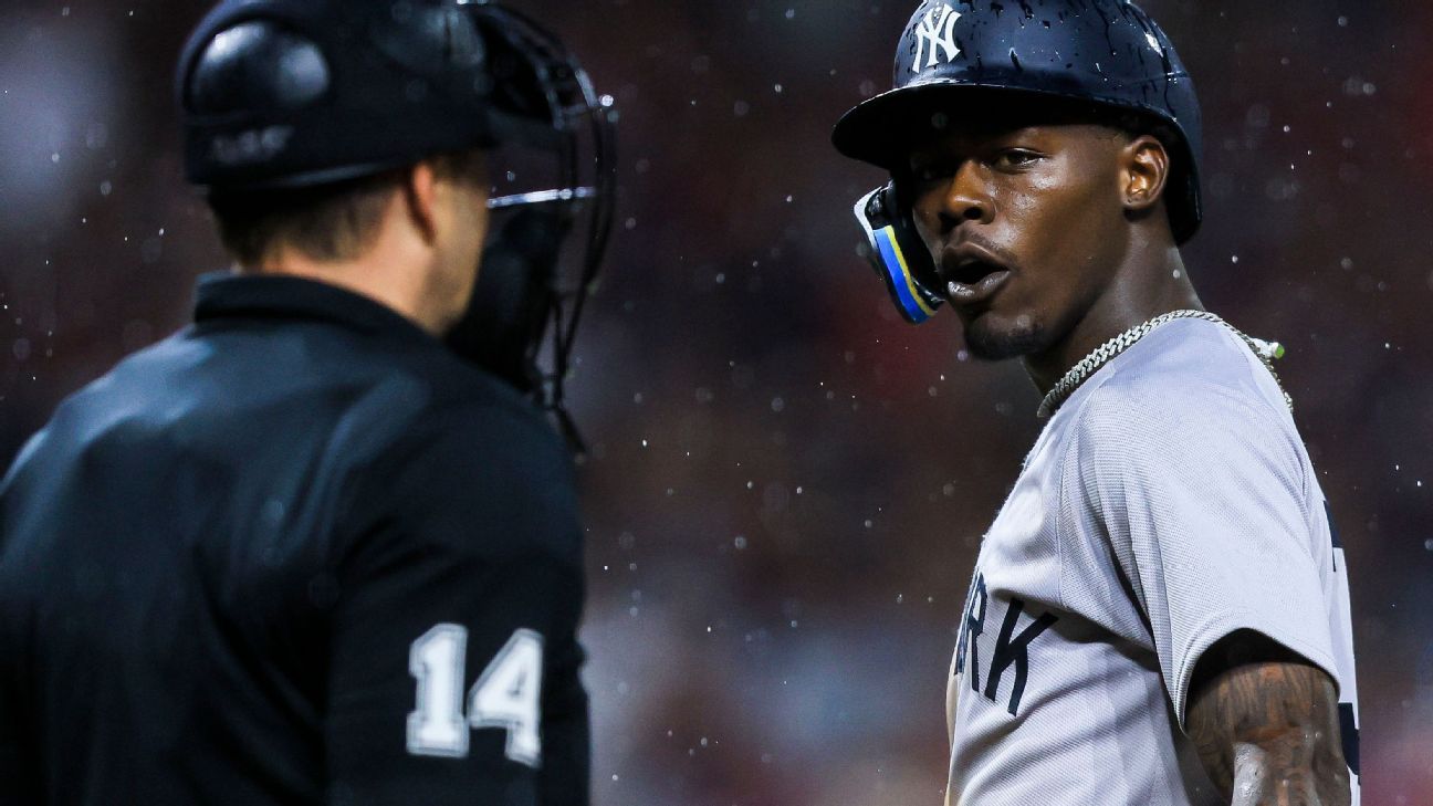 Chisholm ejected in 9th inning of Yankees' loss