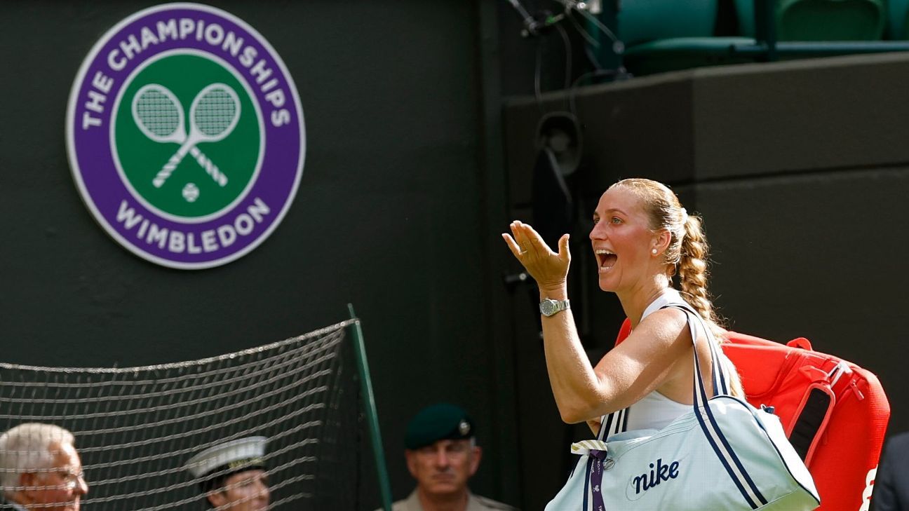 Ex-champ Kvitova says goodbye to Wimbledon