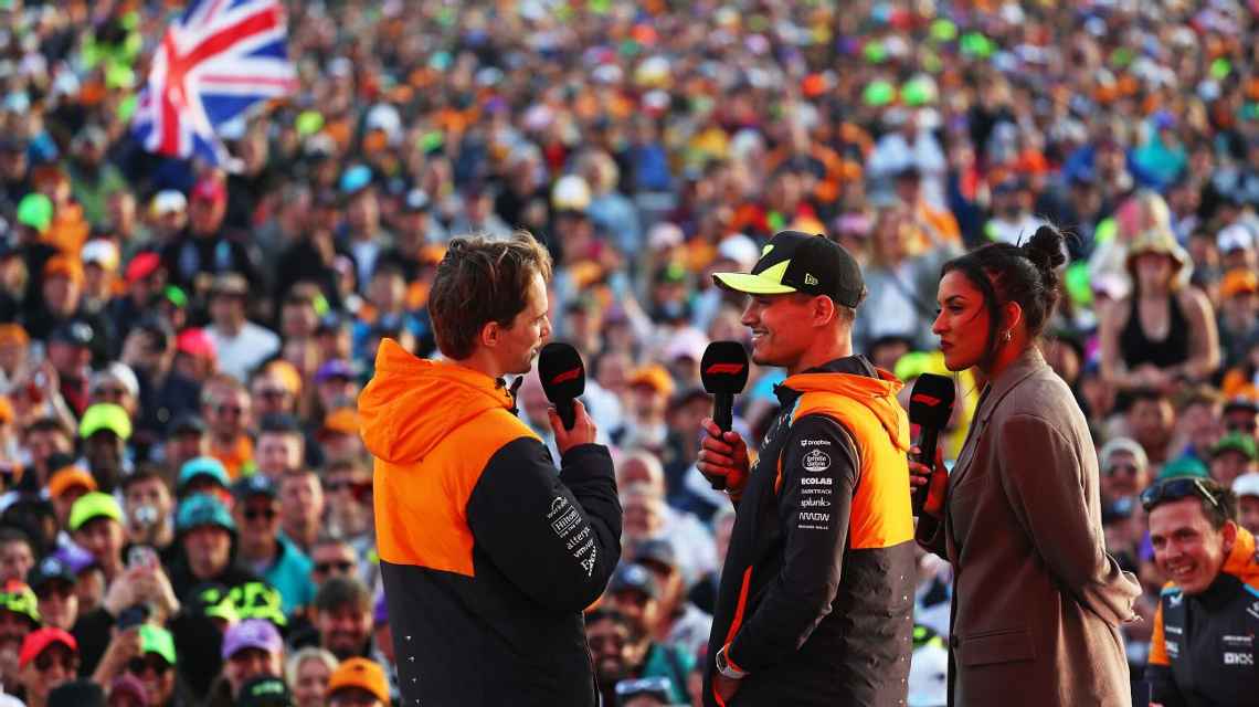 McLaren drivers Oscar Piastri and Lando Norris