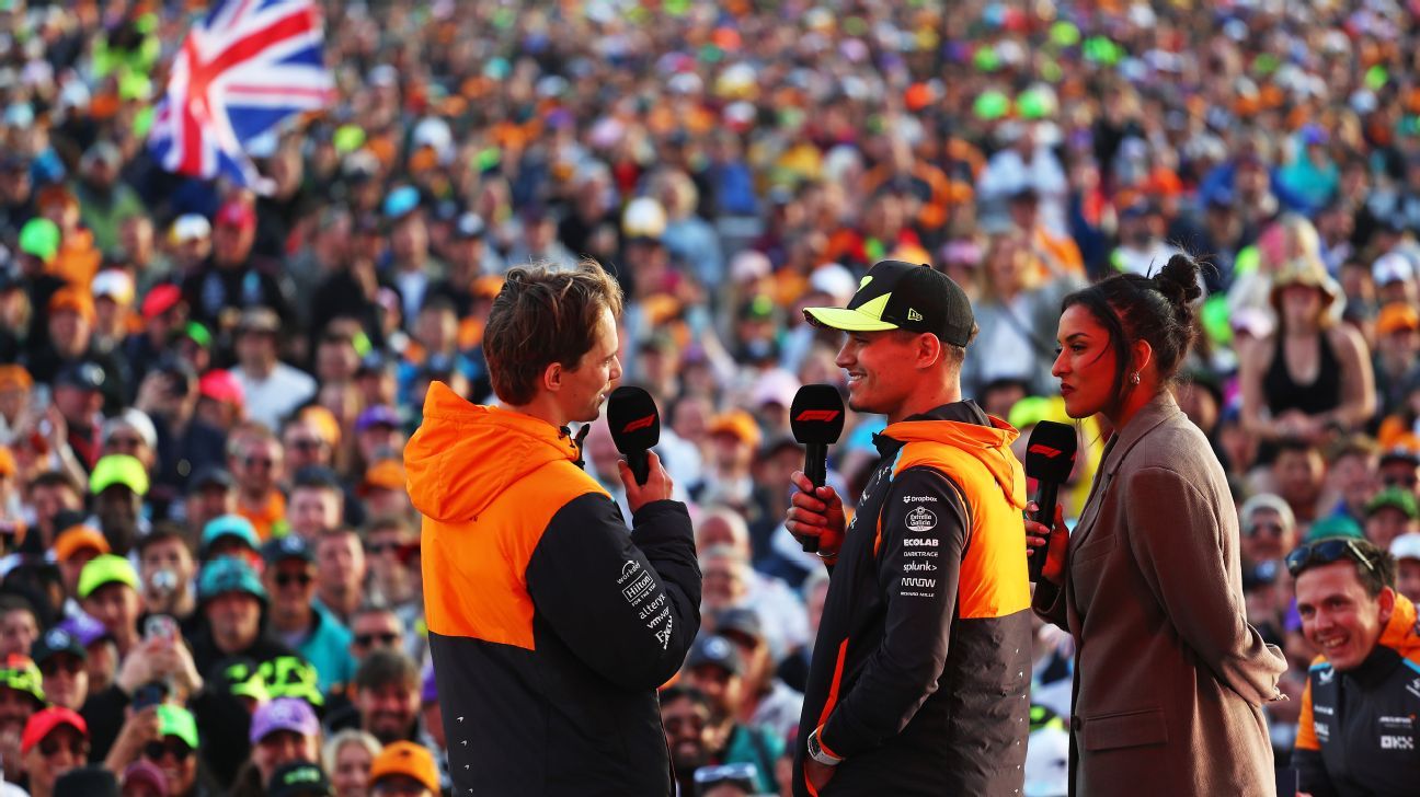 Lando Norris y Oscar Piastri
