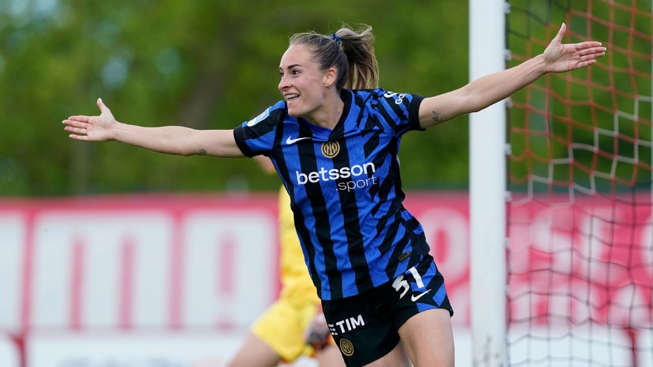 Tessa Wullaert con la camiseta del Inter