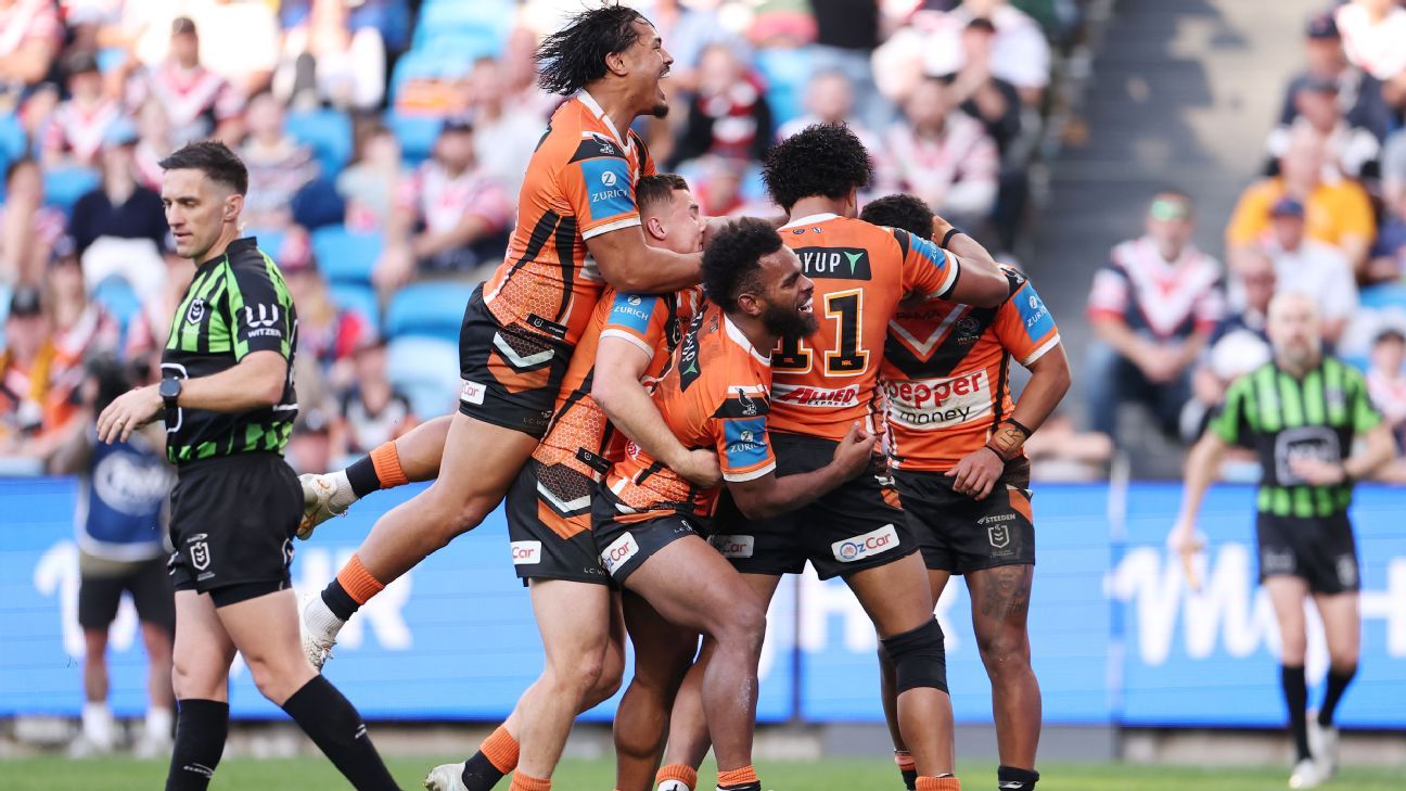 Tigers stun Roosters for best win of Benji Marshall era