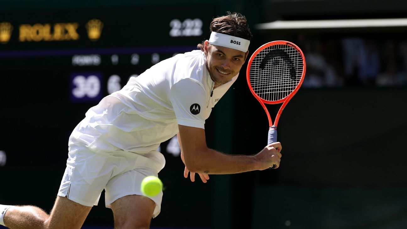 Fritz will have to get past two-time defending champ Carlos Alcaraz to advance to the Wimbledon final.