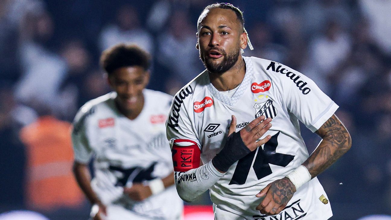 Neymar lidera tudo em Santos x Flamengo e prolonga marca desde tempos de Al Hilal