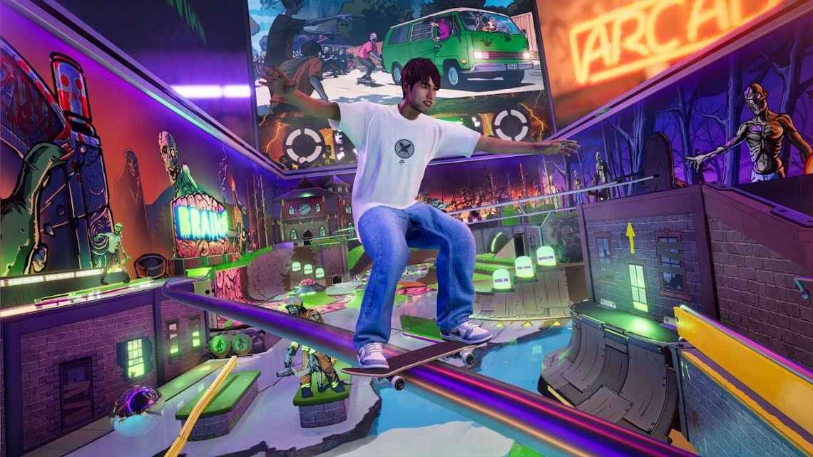 Скриншот из Tony Hawk`s Pro Skater 3+4, демонстрирующий новый уровень