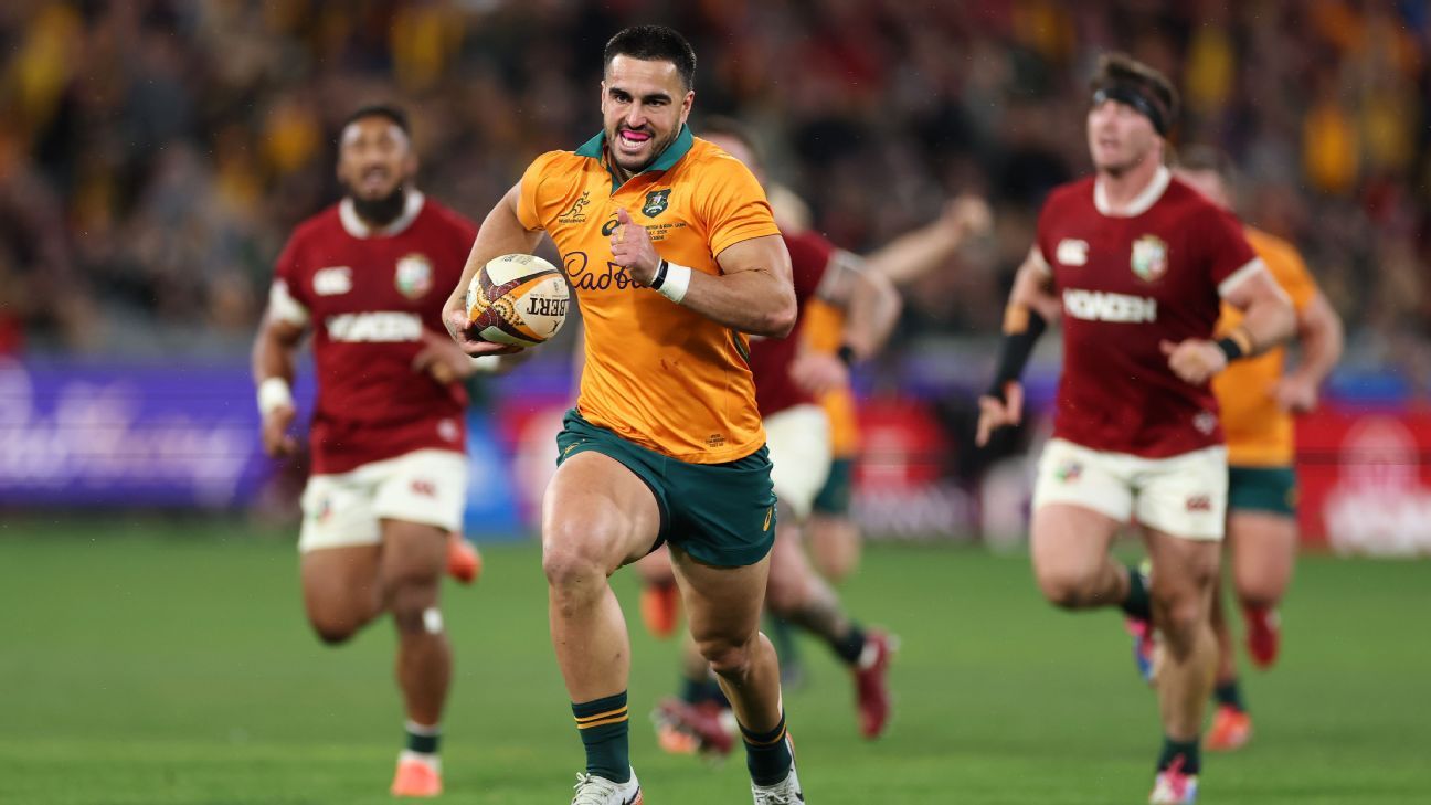 Lions derrotan a Wallabies en épico duelo en el MCG, ¡Keenan decide!