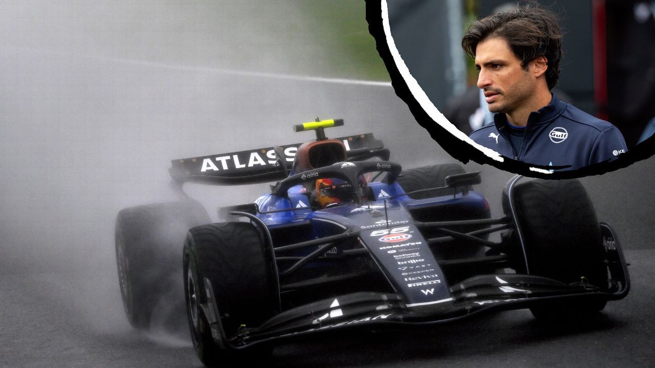 Jornal critica Fórmula 1 por não correr na chuva, mas Sainz é forte em defesa: 'Pilotos perderam a vida aqui em condições similares'