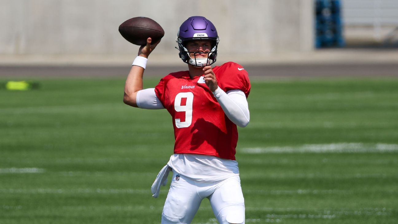 Vikings Rookie QB J.J. McCarthy Shows Growth During Training Camp