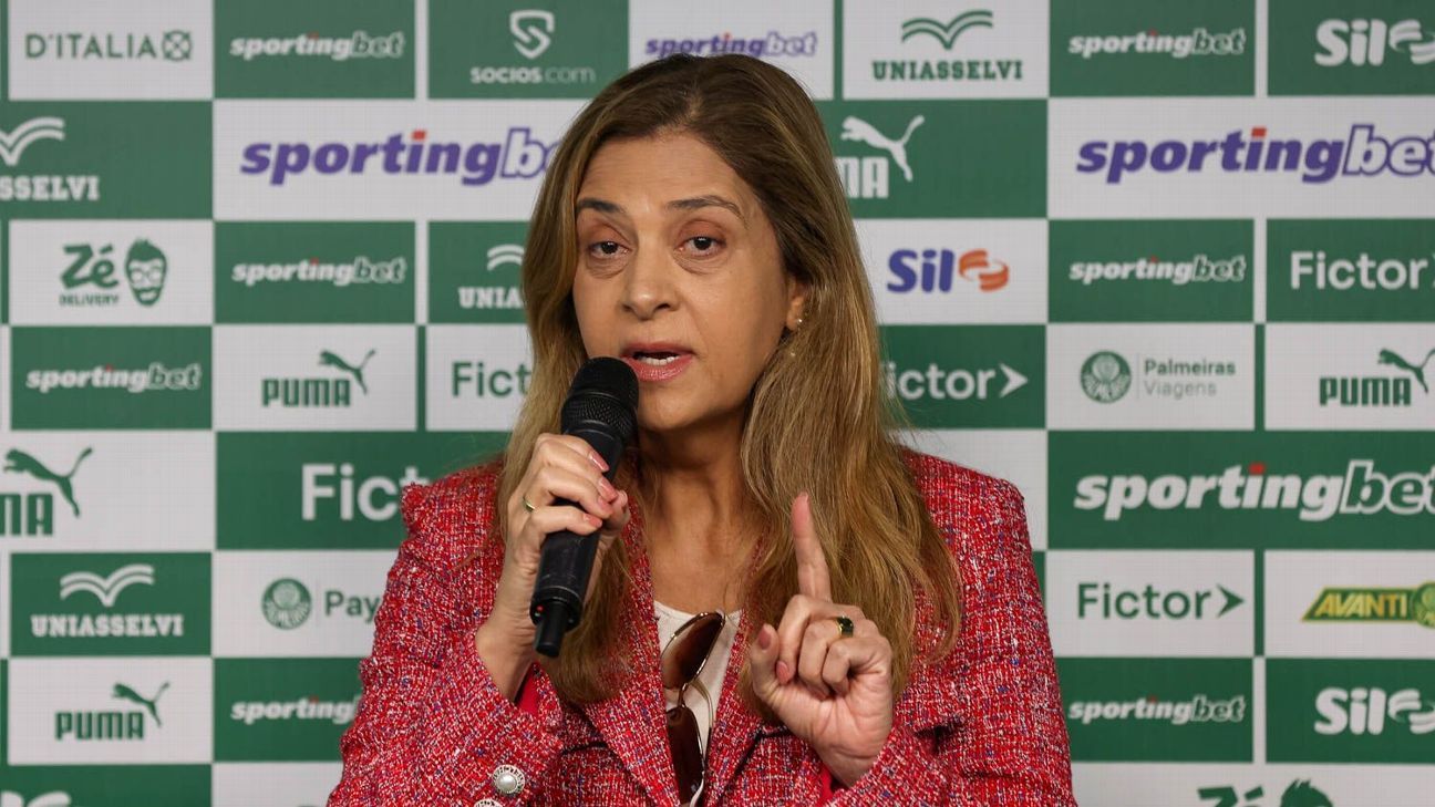Presidente do Palmeiras, Leila Pereira dispara: 'Minha sugestão é criar uma liga excluindo o Flamengo'