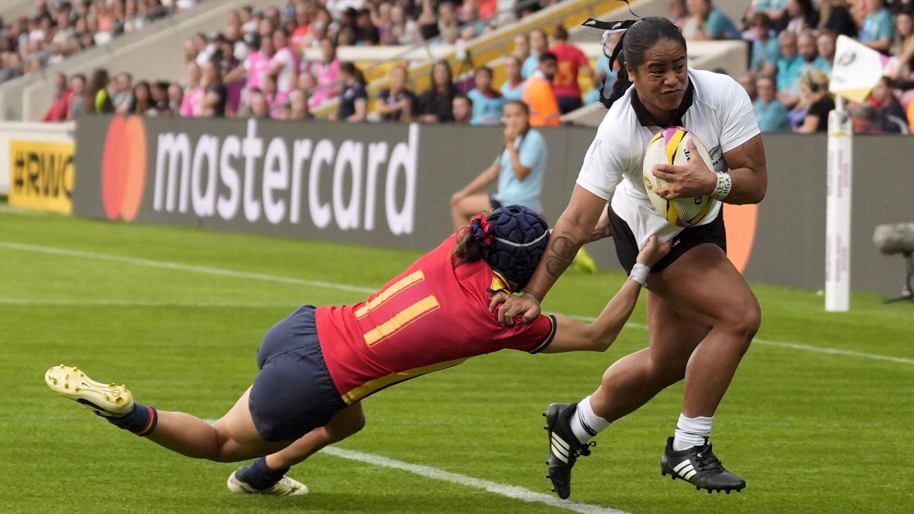 Black Ferns arrasan a España en Mundial de Rugby Femenino: 54-8