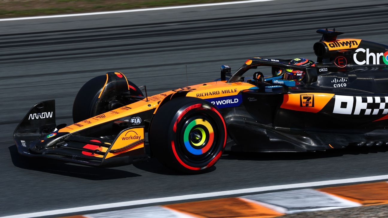 Piastri takes pole ahead of Norris at Dutch GP