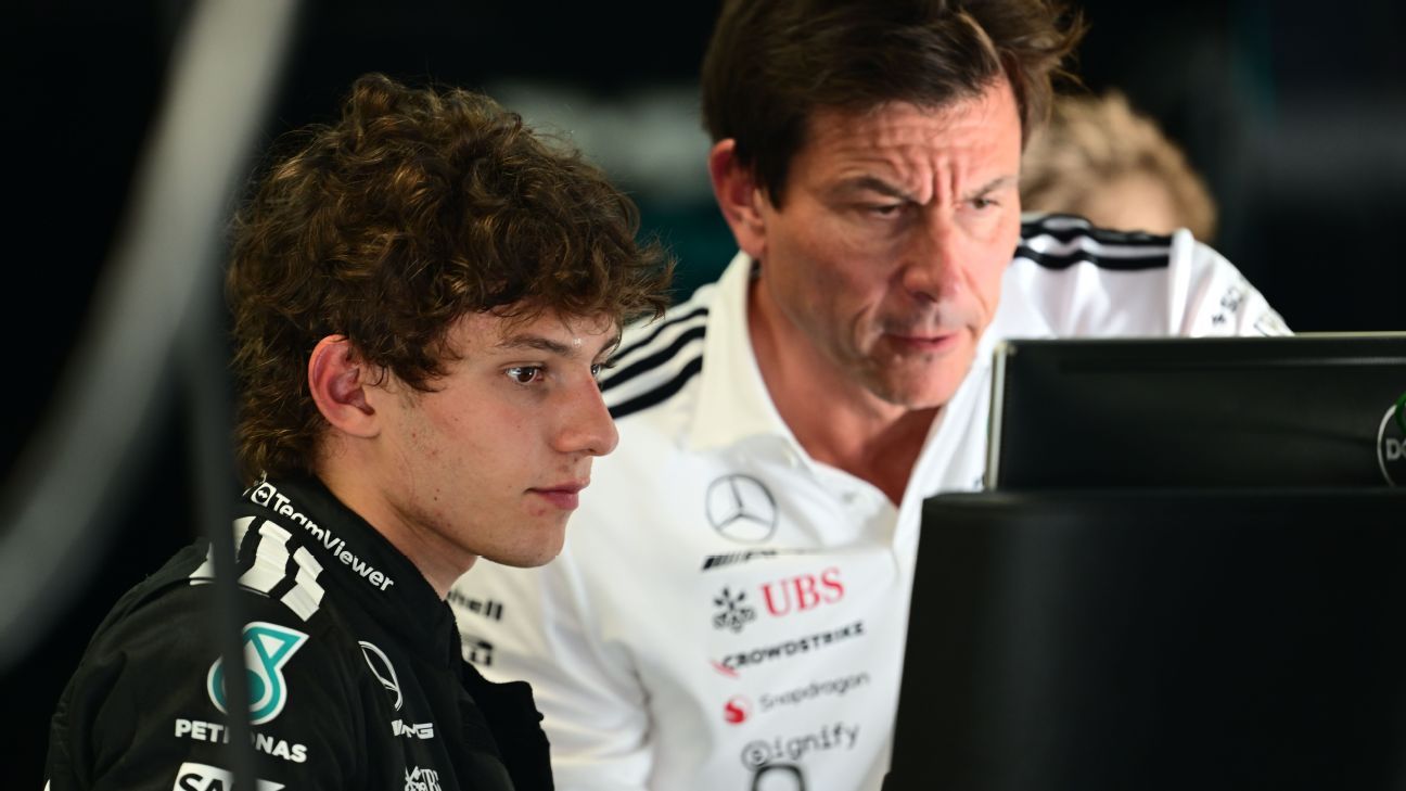Toto Wolff con Kimi Antonelli