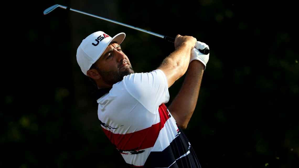 Scottie Scheffler during a golf tournament